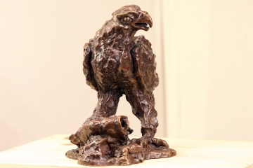 Aigle pêcheur, bronze 1/8, 28 x 36 x 22 cm