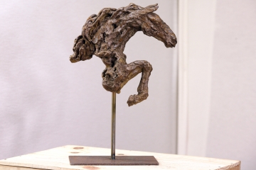 Le saut du cheval, bronze 1/8, 40 x 27 x 12 cm