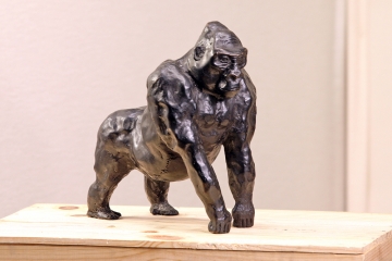 Le gorille, bronze 1/8, 22 x 27 x 15 cm