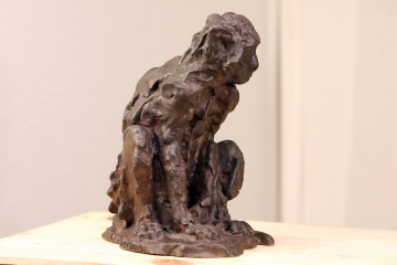 Le vervet, bronze 1/8, 26 x 28 x 14 cm